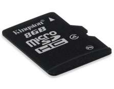 MEMORY CARD MICRO SD 8GB KINGSTON COM ADAP P/ MINI E SD 